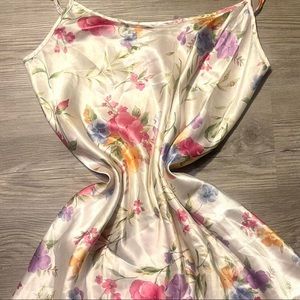 Y2k silky nightgown floral